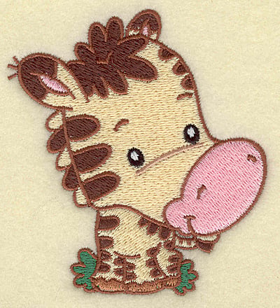 Embroidery Design: Zebra small<br> 3.51w X 3.87h