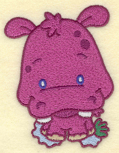 Embroidery Design: Hippo small<br> 2.99w X 3.88h