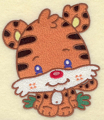 Embroidery Design: Tiger medium <br> 4.23w X 4.96h