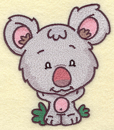 Embroidery Design: Koala bear medium<br> 4.39w X 4.96h