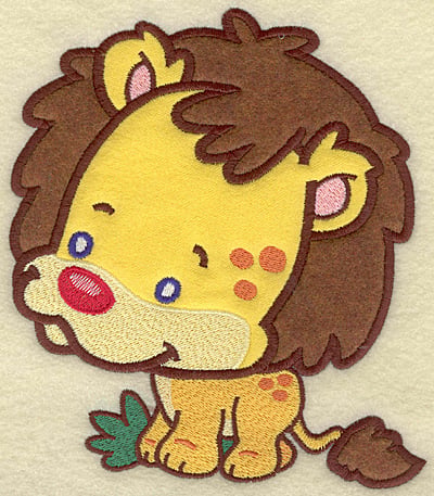 Embroidery Design: Lion large 2 applique<br> 6.01w X 6.94h