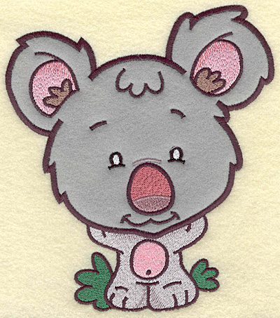 Embroidery Design: Koala Bear large applique<br> 6.14w X 6.92h