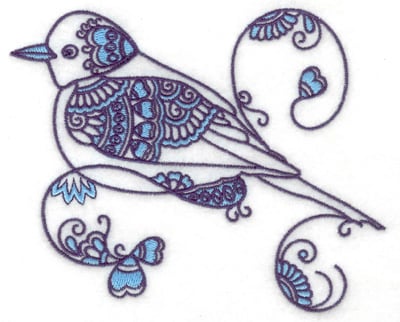 Embroidery Design: Bird A large<br> 4.97w X 4.39h