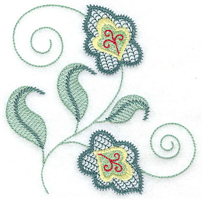 Embroidery Design: Leaf design B<br> 4.78w X 4.80h
