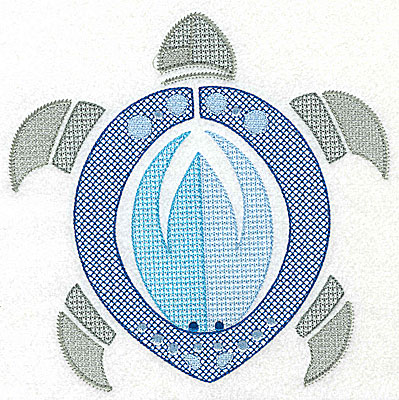 Embroidery Design: Sea Turtle G large<br> 6.98w X 6.97h