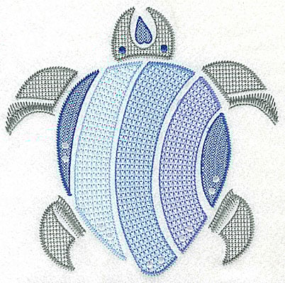Embroidery Design: Sea Turtle I large<br> 6.95w X 6.96h | Embroidery Legacy Embroidery Design: Sea Turtle I large<br> 6.95w X 6.96h