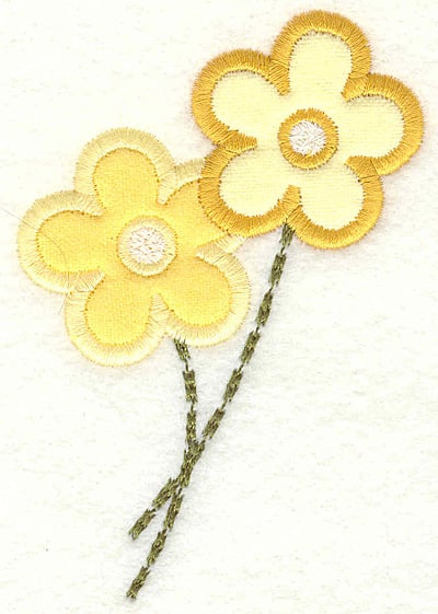 Embroidery Design: Flowers<br> 2.81w X 4.12h