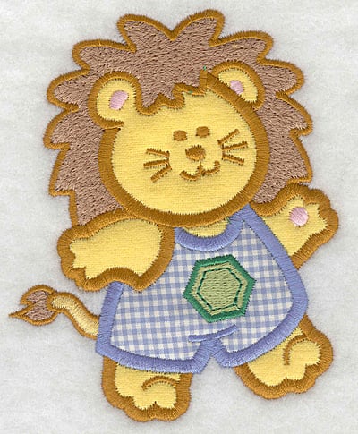 Embroidery Design: Lion double applique small<br>4.11w X 5.00h