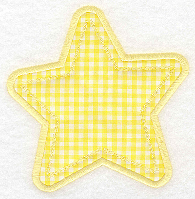 Embroidery Design: Star applique large<br>4.78w X 5.00h