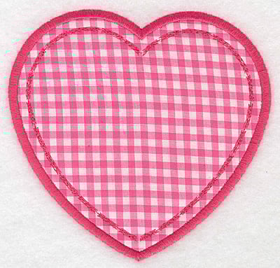 Embroidery Design: Heart applique large5.19w X 5.00h