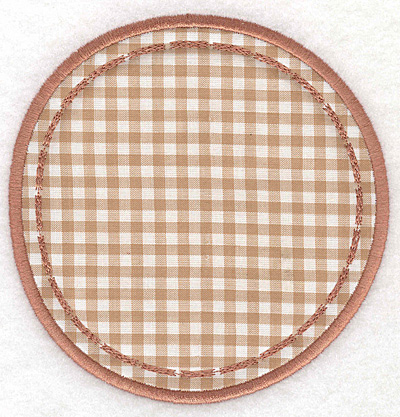 Embroidery Design: Circle applique large<br>4.87w X 5.00h
