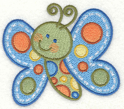 Embroidery Design: Butterfly 1 3.5" x 3.18"