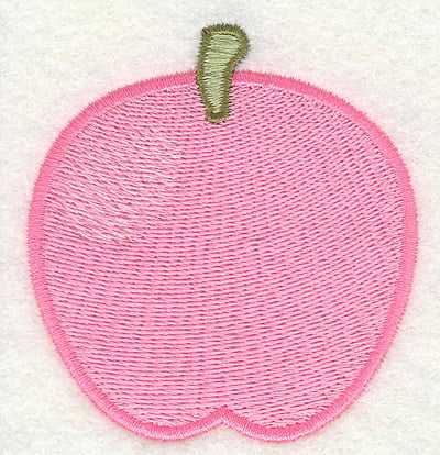 Embroidery Design: Apple <br> 2.62" x 2.81"