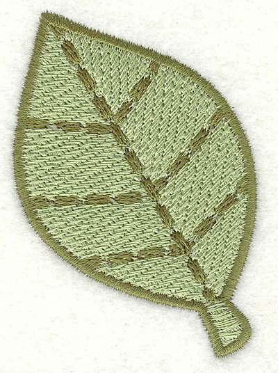 Embroidery Design: Leave <br> 2.06" x 2.93"