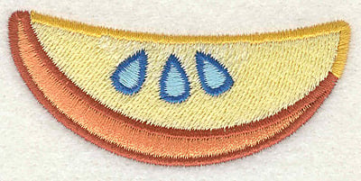 Embroidery Design: Piece of Fruit <br> 2.93" x 1.31"
