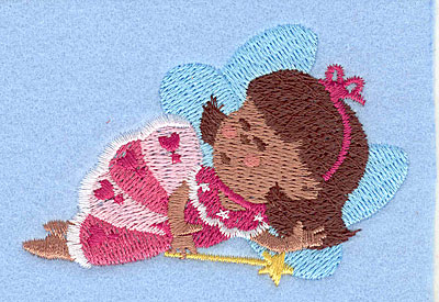 Embroidery Design: Fairy K<br>2.13" x 3.08"