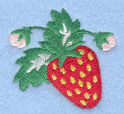 Embroidery Design: Strawberry<br>2.00" x 2.15"