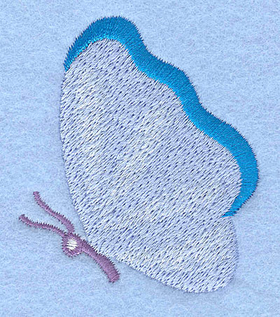 Embroidery Design: Butterfly side view<br>2.50" x 2.15"