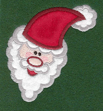 Embroidery Design: Santa head applique<br>2.88w X 3.02h | Embroidery Legacy Embroidery Design: Santa head applique<br>2.88w X 3.02h