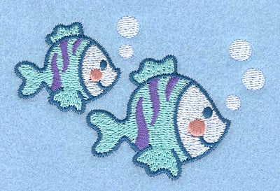 Embroidery Design: Fish<br>3.50w X 2.21h