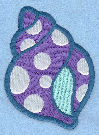 Embroidery Design: Seashall A applique<br>2.83w X 3.90h