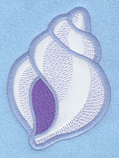 Embroidery Design: Seashell B applique<br>2.83w X 3.90h