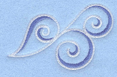 Embroidery Design: Waves<br>3.00w X 1.90h