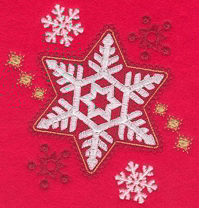 Embroidery Design: Snowflakes E large <br>5.94w X 6.63h