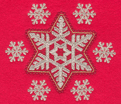 Embroidery Design: Snowflakes F<br>5.03w X 4.46h