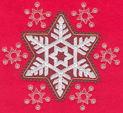 Embroidery Design: Snowflakes G<br>6.49w X 6.01h