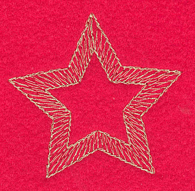 Embroidery Design: Star medium<br>2.48w X 2.36h