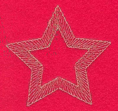 Embroidery Design: Star large<br>3.23w X 3.06h