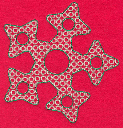Embroidery Design: Snowflake O large<br>4.85w X 5.06h