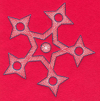 Embroidery Design: Snowflake Q large<br>4.95w X 5.18h
