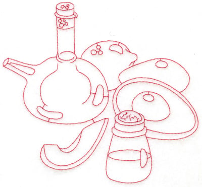 Embroidery Design: Oil and Avacados large<br> 5.95w X 5.52h