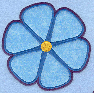 Embroidery Design: Flower applique large <br>5.00"w X 5.00"h