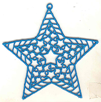Embroidery Design: Lace Star Ornament 3 large<br> 4.99w X 4.95h | Embroidery Legacy Embroidery Design: Lace Star Ornament 3 large<br> 4.99w X 4.95h