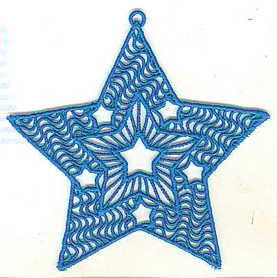 Embroidery Design: Lace Star Ornament 7 large<br> 4.99w X 4.95h | Embroidery Legacy Embroidery Design: Lace Star Ornament 7 large<br> 4.99w X 4.95h
