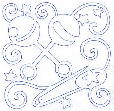 Embroidery Design: Rattles and Diaper Pin large<br> 7.02w X 7.03h