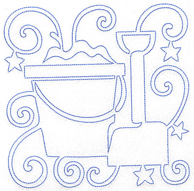 Embroidery Design: Pail and Shovel large<br> 7.05w X 7.03h