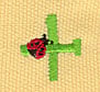 Embroidery Design: Ladybug Letters +<br> 0.77w X 0.83h