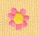 Embroidery Design: Ladybug Letter Flower<br> 0.42w X 0.43h