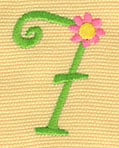 Embroidery Design: Ladybug Letters 7<br>1.28w X 1.76h