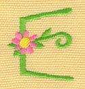 Embroidery Design: Ladybug Letters E <br> 1.36w X 1.50h | Embroidery Legacy Embroidery Design: Ladybug Letters E <br> 1.36w X 1.50h