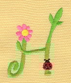 Embroidery Design: Ladybug Letters H <br> 1.58w X 2.04h | Embroidery Legacy Embroidery Design: Ladybug Letters H <br> 1.58w X 2.04h