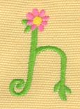 Embroidery Design: Ladybug Letters h<br> 1.24w X 1.88h | Embroidery Legacy Embroidery Design: Ladybug Letters h<br> 1.24w X 1.88h