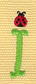Embroidery Design: Ladybug Letters i<br> 0.35w X 1.43h
