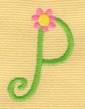 Embroidery Design: Ladybug Letters p<br>1.29w X 1.85h