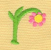 Embroidery Design: Ladybug Letters r<br> 1.09w X 1.0h