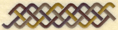Embroidery Design: Large band plait A<br>5.79w X 1.35h